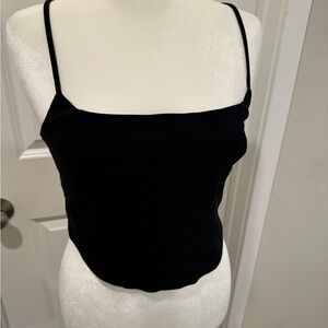 Black crop top